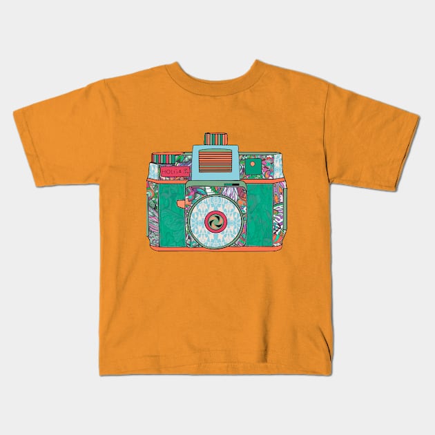 Film camera Kids T-Shirt by MalikMaryna